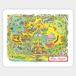 1971 Magic Kingdom Map Sticker